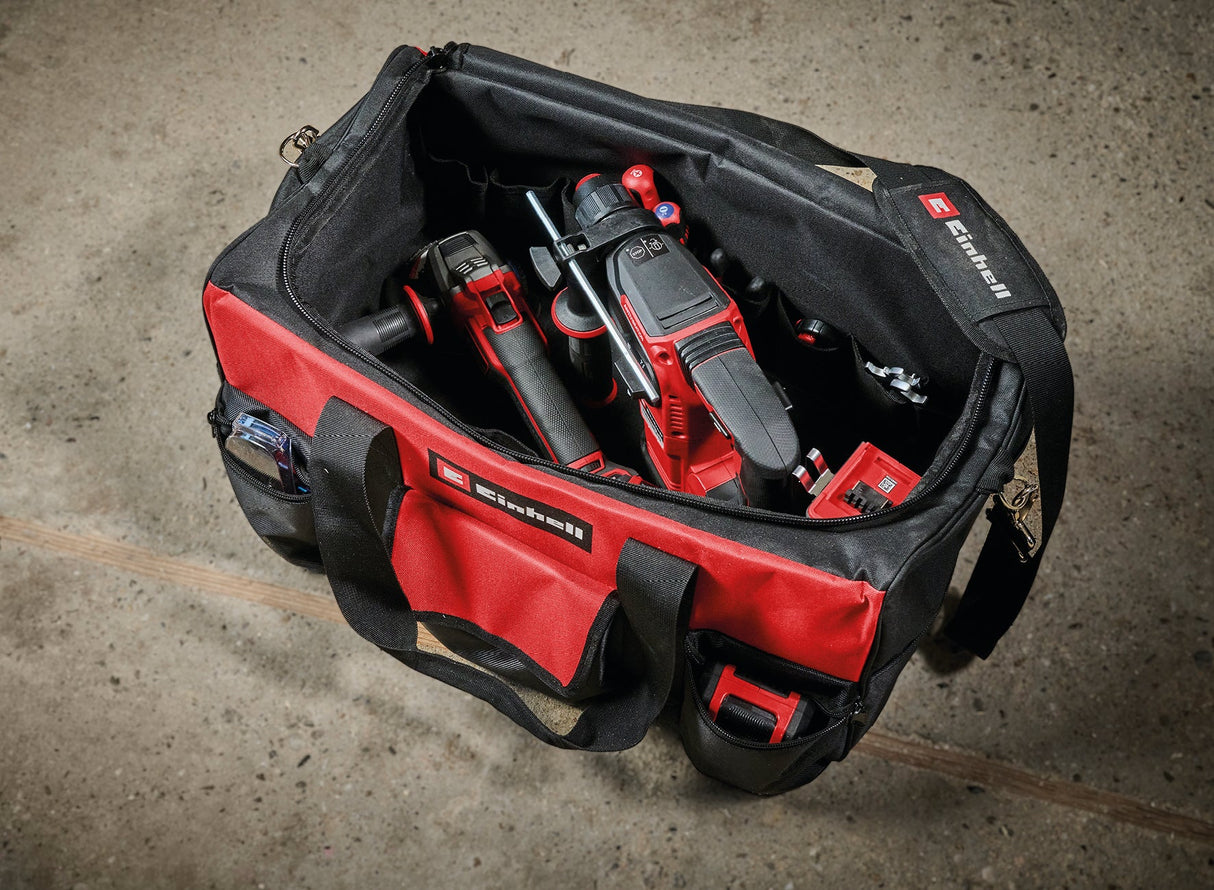 Geanta Einhell 56/29 (pentru unelte si accesorii, durabila, cu baza ranforsata, curea de transport, maner de transport, diverse buzunare si compartimente) Einhell - scule electrice si unelte profesionale - BricoMart