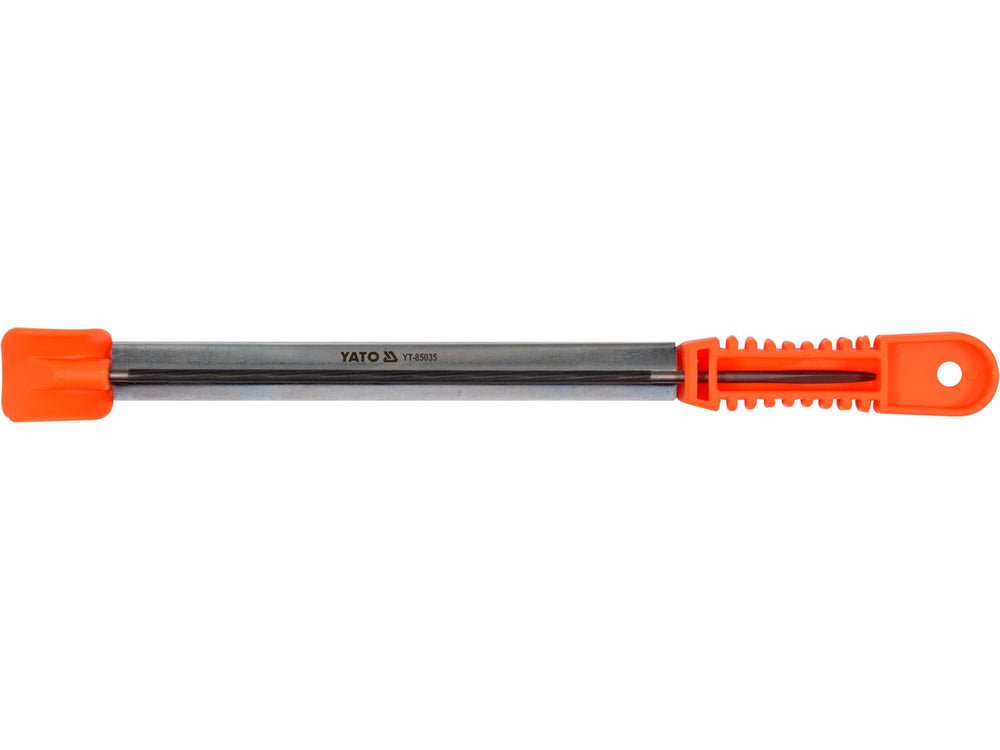 GHIDAJ ASCUTIT LANT DRUJBA 4.0MM Yato YT - 85035 - Pile ascutit lant drujba, 250 mm, 4.0 mm, rezistent Yato - scule electrice si unelte profesionale - BricoMart