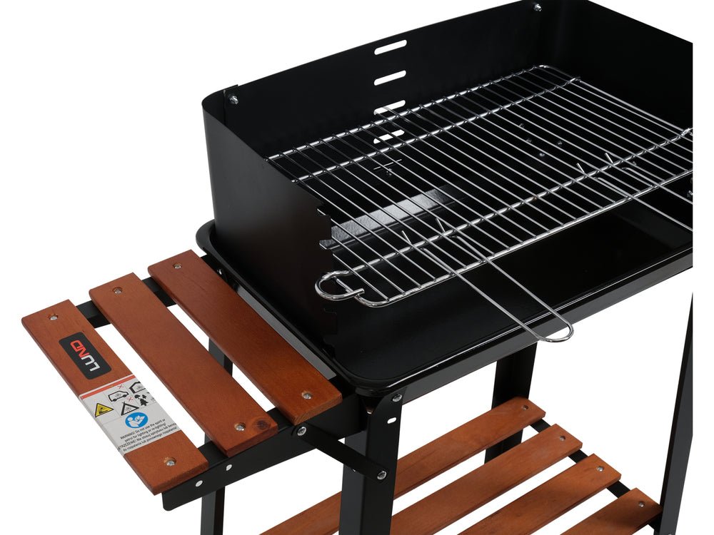 GRATAR CARBUNE CU RAFT, 48X28CM Lund 99907 - 83 x 41 x 85 cm, 77 cm, 69,5 cm, 48 x 26 Lund - scule electrice si unelte profesionale - BricoMart