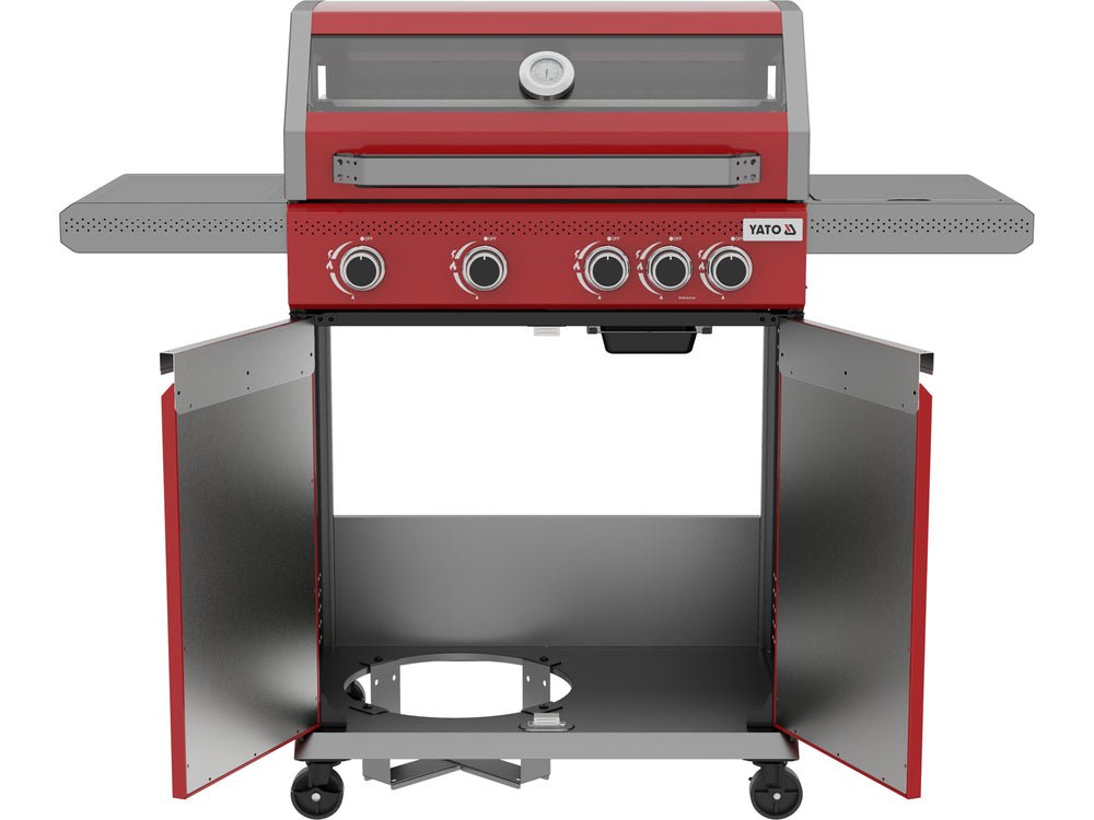 GRATAR GAZ ITAMI 4+1, 14,5KW, ROSU Yato YG - 20034 Yato - scule electrice si unelte profesionale - BricoMart