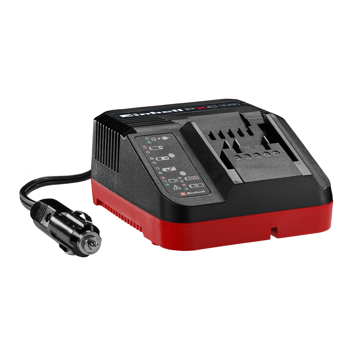 Incarcator acumulatori la priza auto original Einhell Power X - Car incarcator 3A Power X - Change, Li - Ion, 18V, mufa 12V, monitorizare permanenta a acumulatorului si gestionare inteligenta a incarcarii, afisaj LED de stare 7x Einhell - scule electrice si unelte profesionale - BricoMart