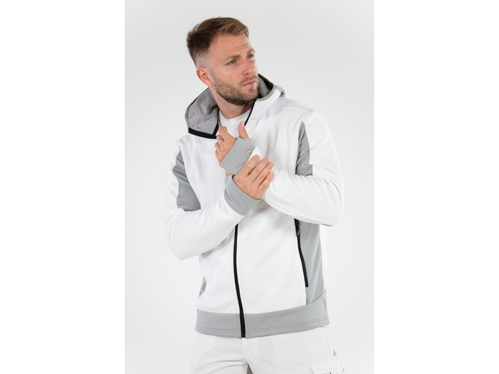 JACHETA FLEECE CU GLUGA SARNA ALBA 3XL Yato YT - 79181 - 300 g, 290 g, rezistent Yato - scule electrice si unelte profesionale - BricoMart