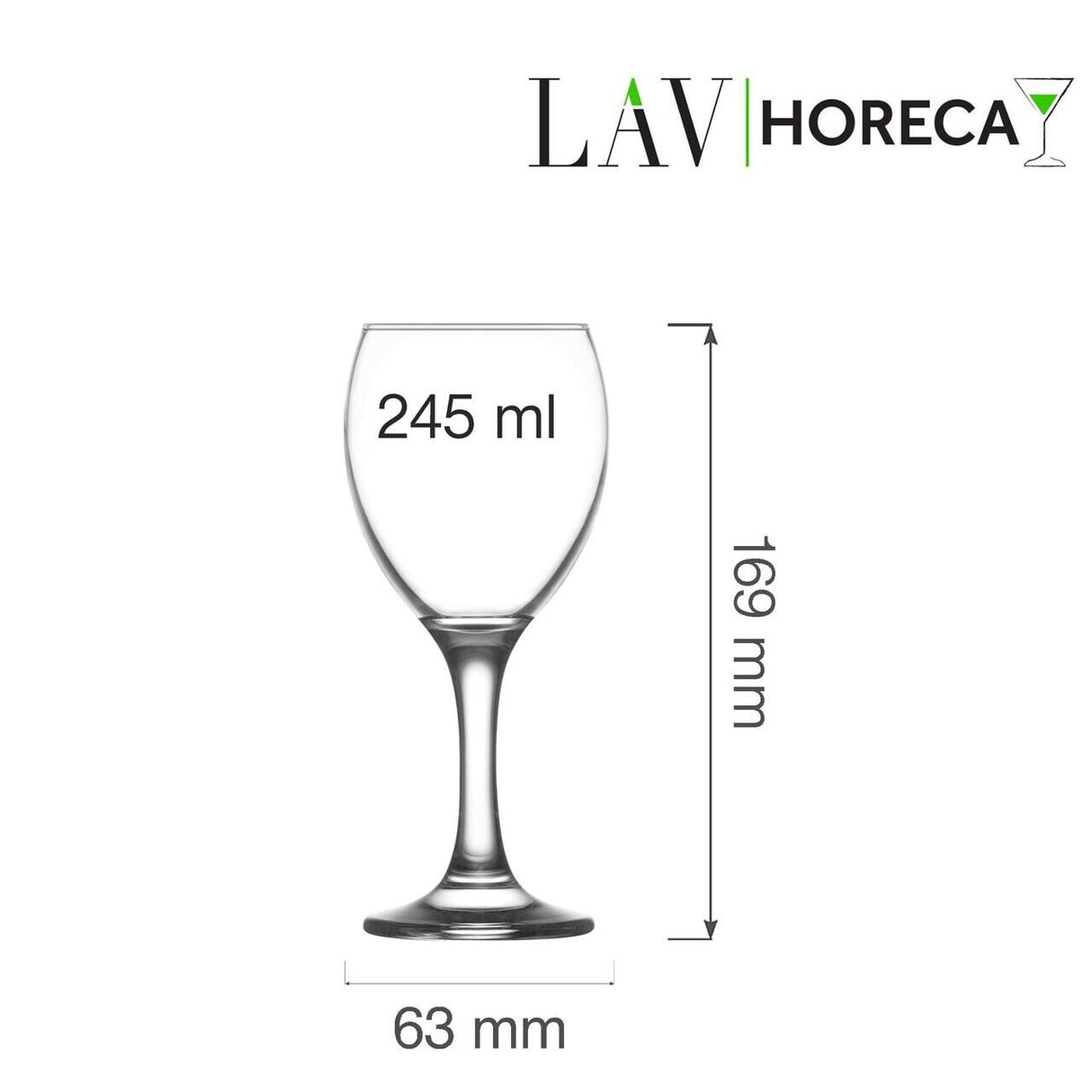 Pahar de vin Aspen 245 ml, LAV