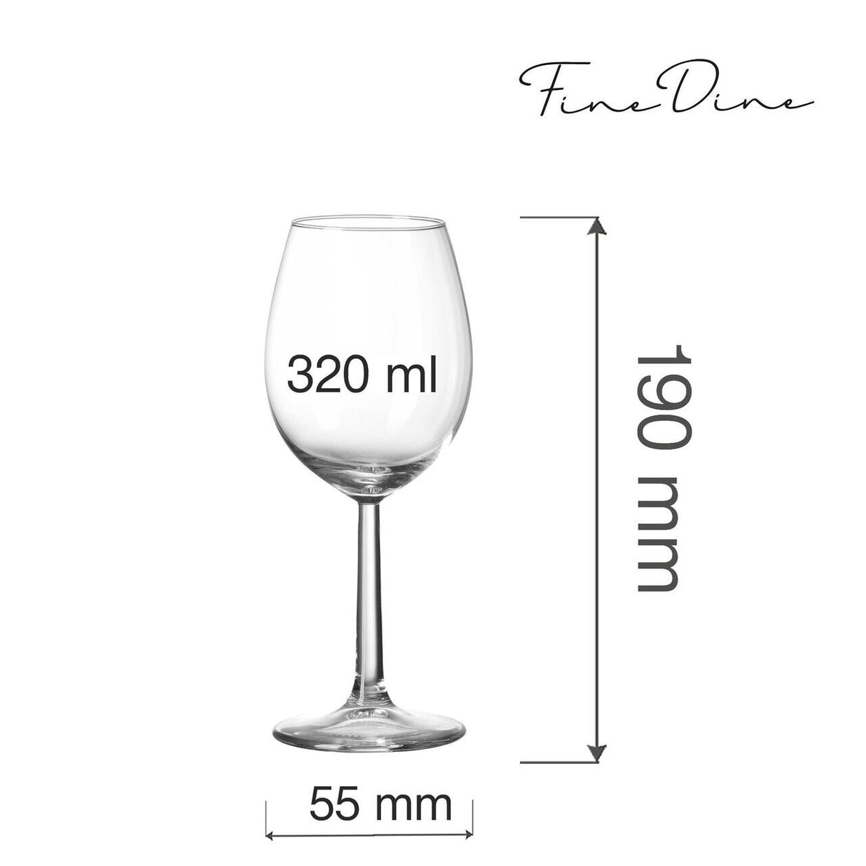 Pahar de vin Volare Banquet, 320 ml Fine Dine