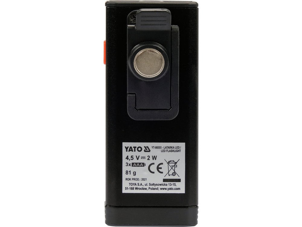 LANTERNA 200LM, 3XAAA Yato YT - 08555 - 200 lm, 30 m, 2 W, 70 lm Yato - scule electrice si unelte profesionale - BricoMart