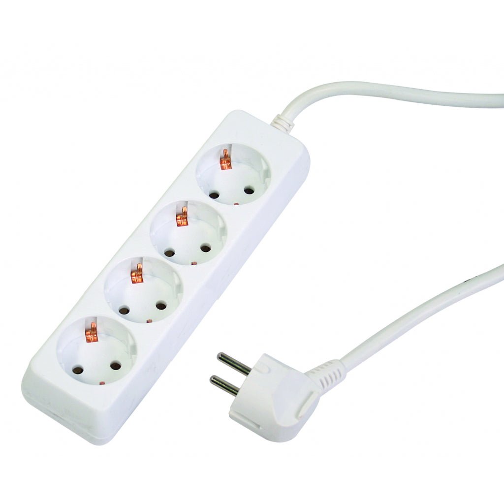 MAKALON Prelungitor 4 prize 1.5mx1.5mm fara intrerupator Corp alb si cablu Makalon - scule electrice si unelte profesionale - BricoMart
