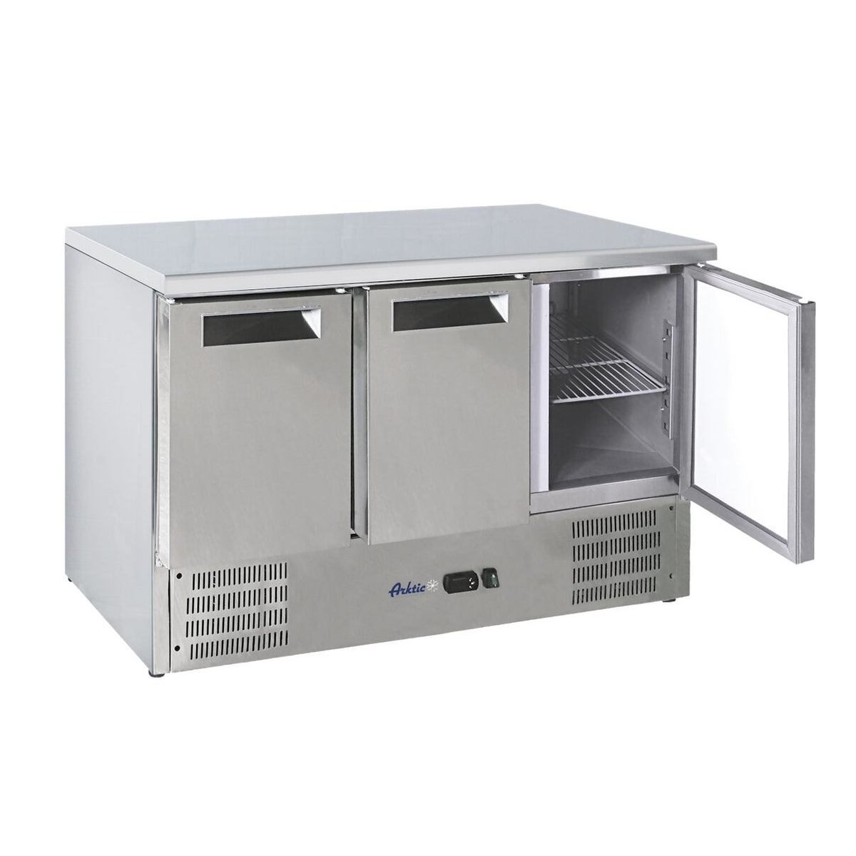 Masa rece refrigerare 368L,Hendi inox, 3 usi,4kw, 2/8°C, 1365x700x(H)850mm