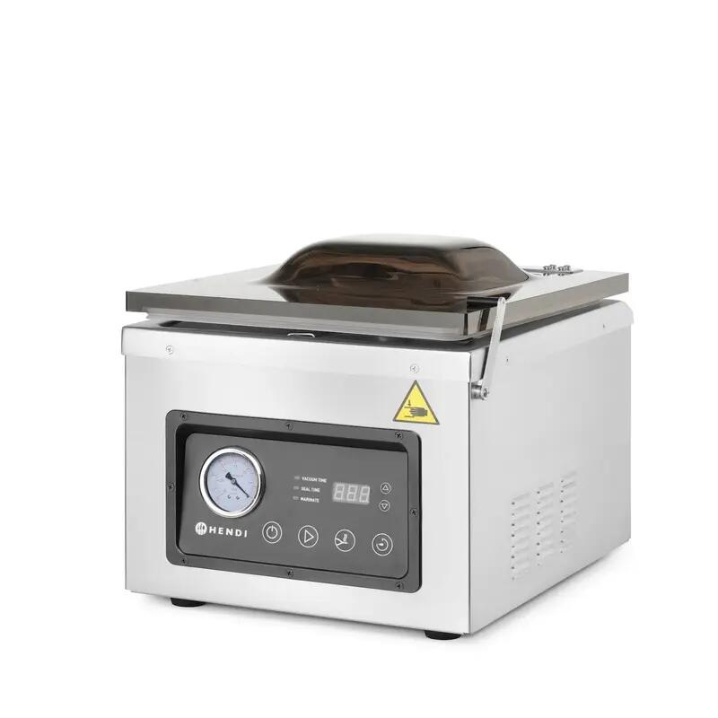 Masina ambalat in vid cu camera Hendi,1000w, dimensiuni camera:280x393x(H)110mm,330x480x(H)356 mm
