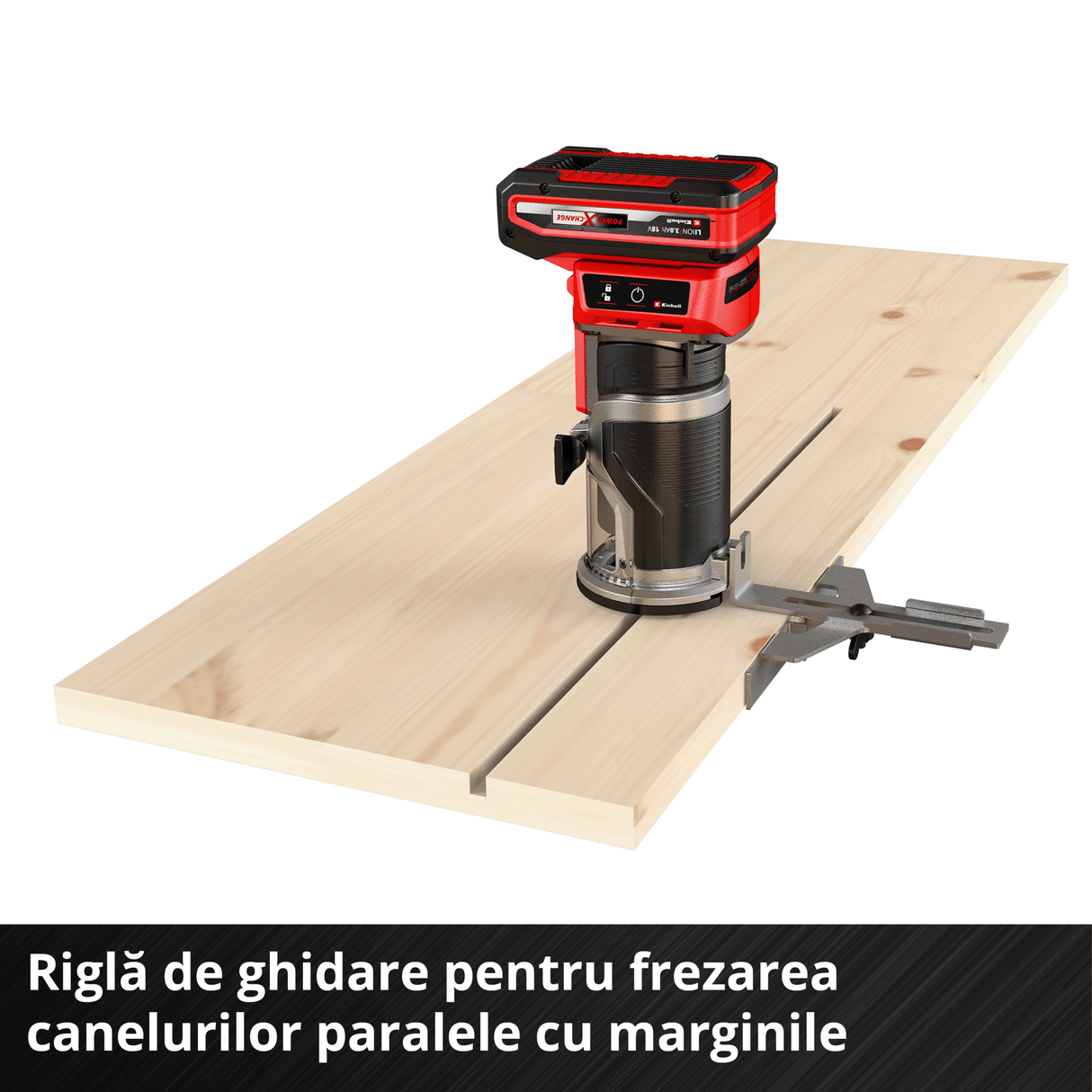 Masina de frezat pe acumulator Einhell Professional TP - ET 18 Li BL - Solo Power X - Change, 18V, Li - ion, inaltime cursa 40 mm, motor fara perii, livrare fara acumulator sau incarcator Einhell - scule electrice si unelte profesionale - BricoMart