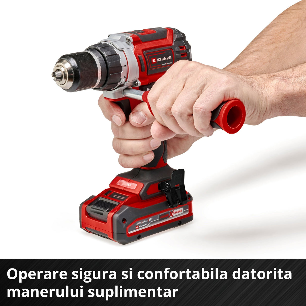 Masina de gaurit si insurubat (bormasina) pe acumulator Einhell Professional TP - CD 18/60 Li BL - Solo Power X - Change, Li - ion, 18 V, motor fara perii, mandrina metalica de gaurit de 13 mm, cutie de viteze cu 2 trepte, livrata fara acumulator sau incarcator Einhell - scule electrice si unelte profesionale - BricoMart