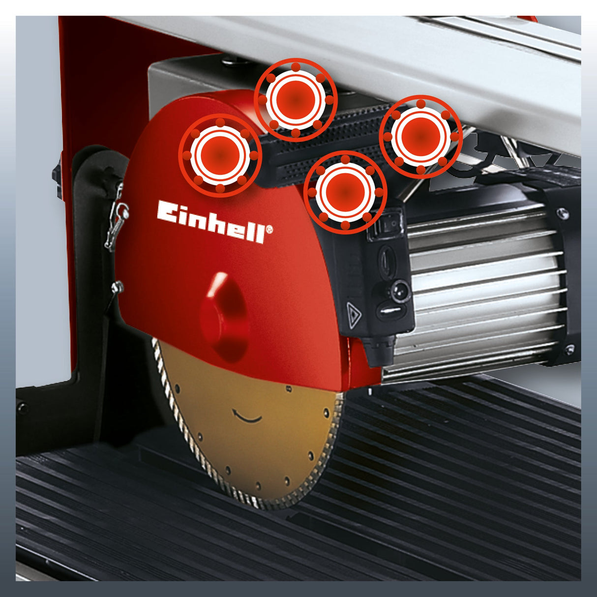 Masina de taiat piatra Einhell TE - SC 570 L, 1500 W, inaltime maxima de taiere 60 mm, disc de taiere diamantat turbo Ø250 x Ø25,4 mm, laser detasabil Einhell - scule electrice si unelte profesionale - BricoMart