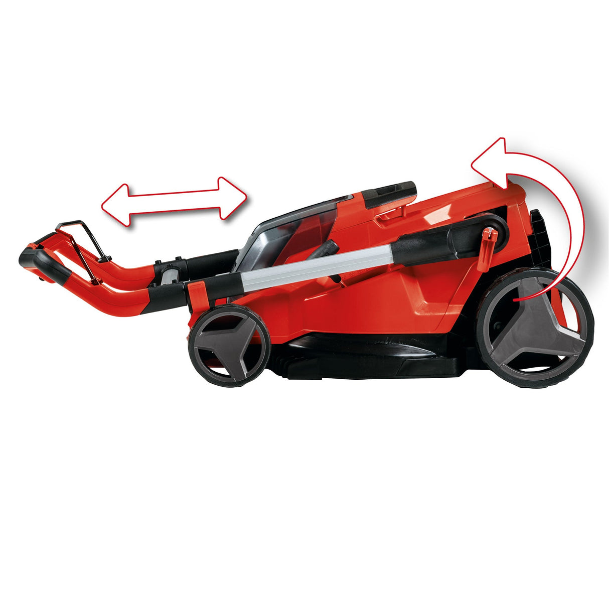 Masina de tuns iarba/gazon pe acumulator Einhell RASARRO 36/42 (2x4.0Ah Power X - Change (Li - ion, pana la 550 m², energie fara perii, reglare centrala a inaltimii de taiere, incl. 2x baterii PXC de 4.0 Ah + incarcator de mare viteza Einhell - scule electrice si unelte profesionale - BricoMart