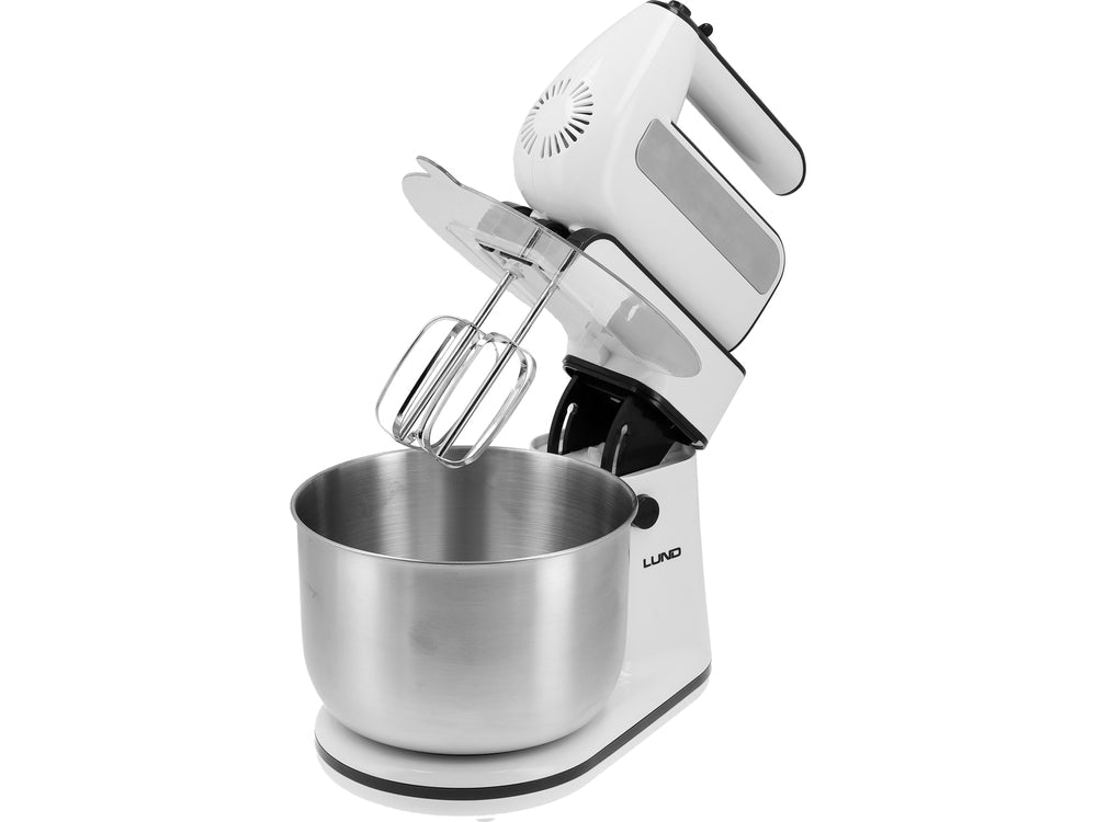 MIXER DE MÂNĂ CU BOL DIN OȚEL INOXIDABIL Lund 67791 , 500W , 3 L , Turbo , 700 W , sistem de răcire eficient Lund - scule electrice si unelte profesionale - BricoMart