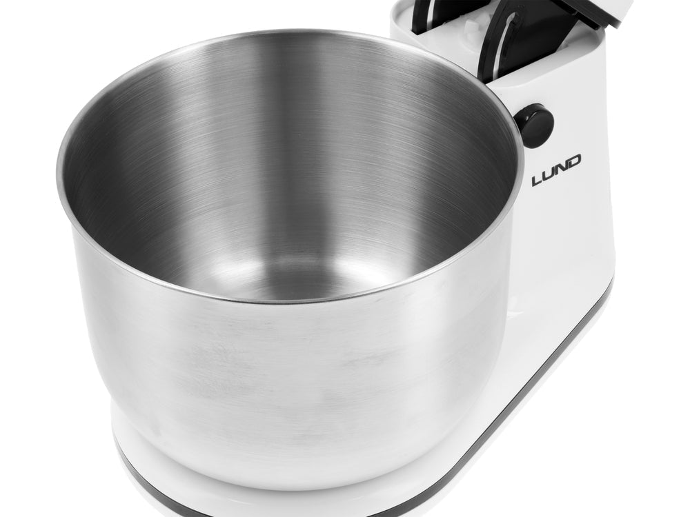 MIXER DE MÂNĂ CU BOL DIN OȚEL INOXIDABIL Lund 67791 , 500W , 3 L , Turbo , 700 W , sistem de răcire eficient Lund - scule electrice si unelte profesionale - BricoMart
