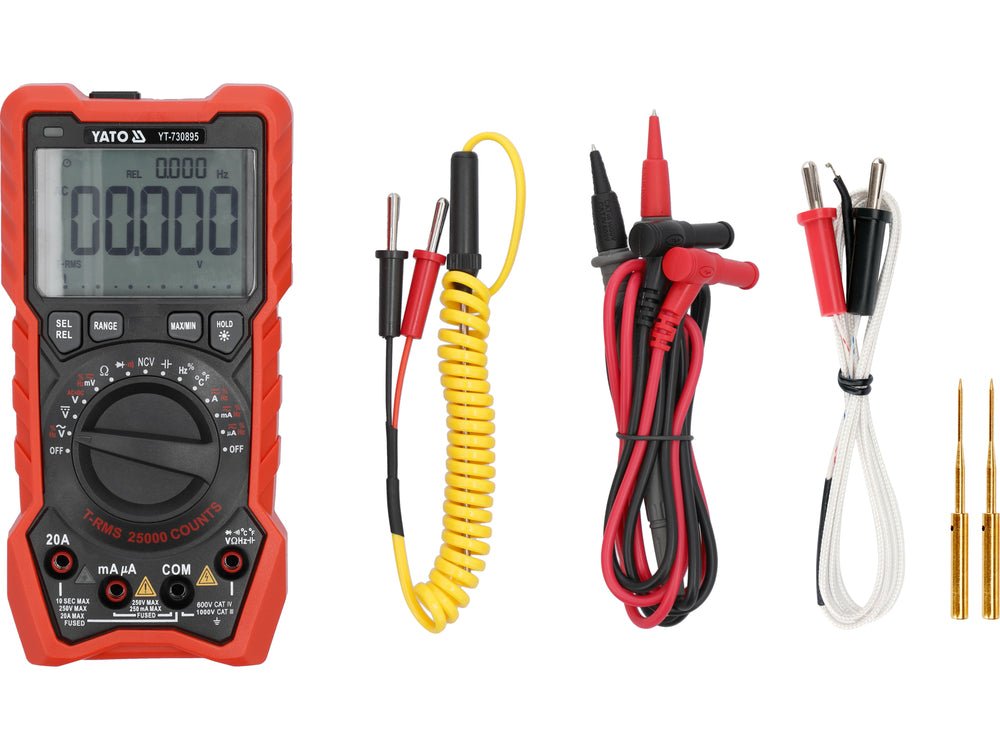 MULTIMETRU DIGITAL RMS ,AFISAJ LCD 25000 Yato YT - 730895 Yato - scule electrice si unelte profesionale - BricoMart