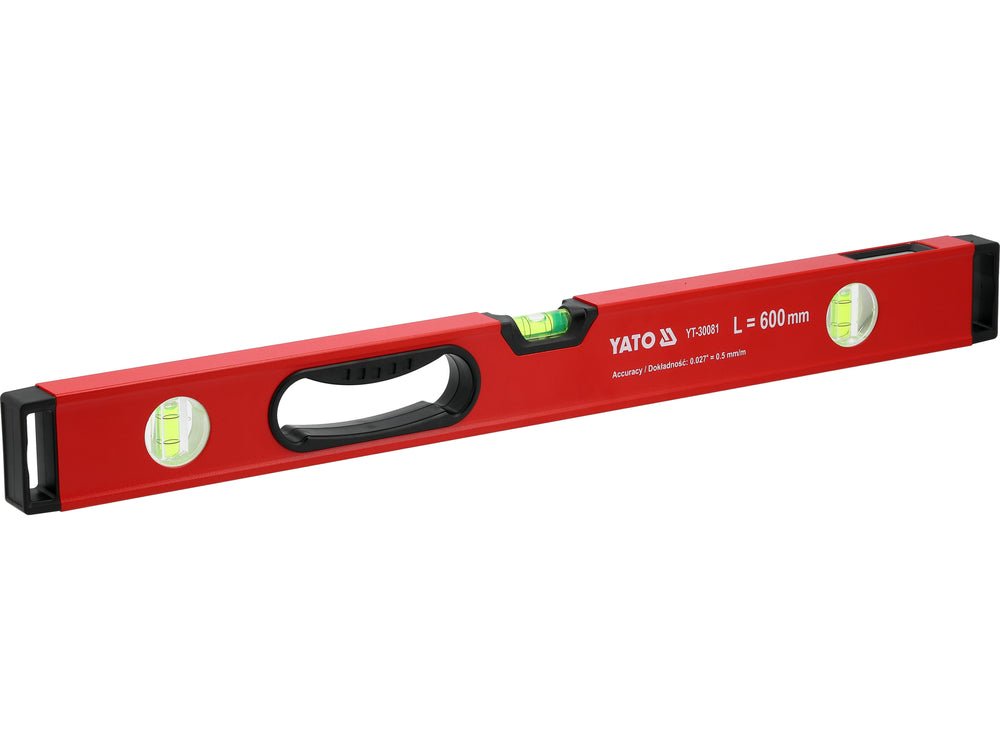 Nivela aluminiu YATO YT-30081, 600 mm cu maner 3 bule - imagine 2