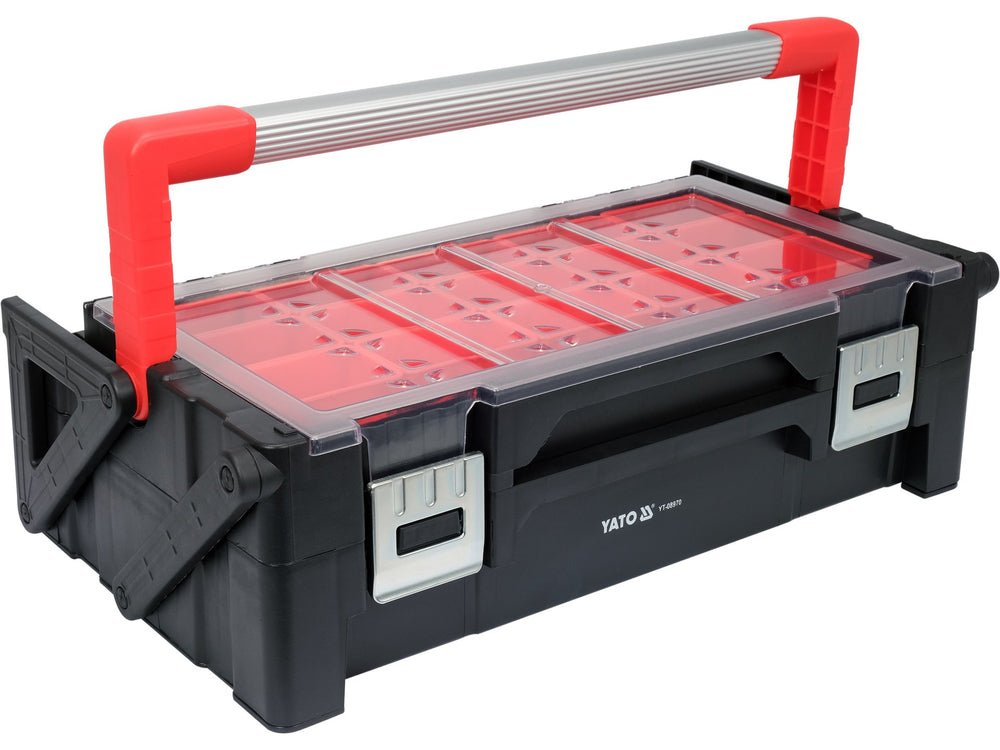 ORGANIZATOR PLIABIL, 21 COMPARTIMENTE Yato YT - 08970 - 155 x 120 x 92 mm, 95 x 60 x 50 mm Yato - scule electrice si unelte profesionale - BricoMart