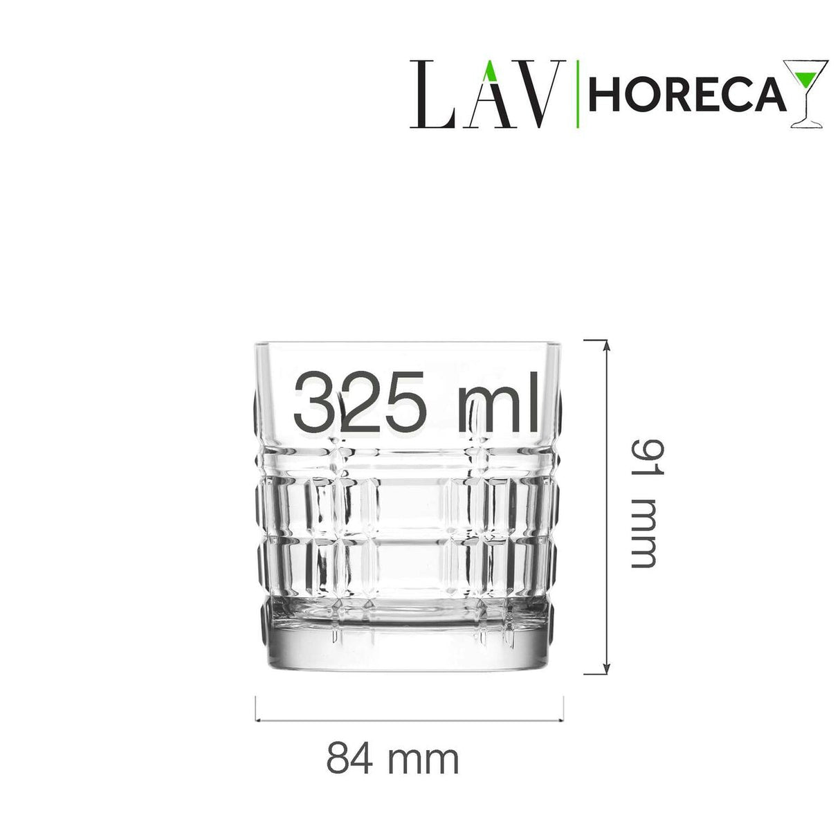 Pahar whiskey Glasgow 325 ml, LAV
