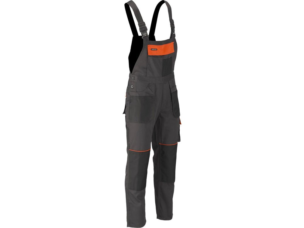 PANTALONI DE LUCRU CU PIEPTAR, ANDESITE, MARIMEA 2XL Yato YT - 80917 - Pantaloni de lucuru cu pieptar, rezistent Yato - scule electrice si unelte profesionale - BricoMart