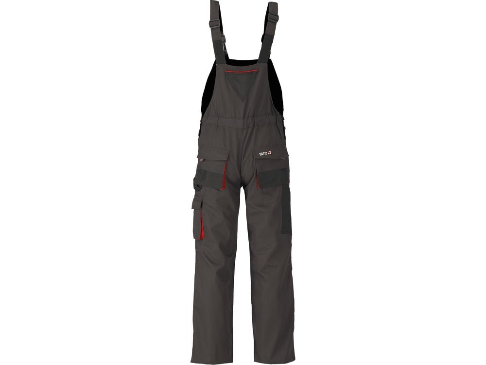 PANTALONI DE LUCRU CU PIEPTAR, BASALT, MARIMEA L/XL Yato YT - 80155 - Pantaloni de lucuru cu pieptar, 267 g, rezistent Yato - scule electrice si unelte profesionale - BricoMart