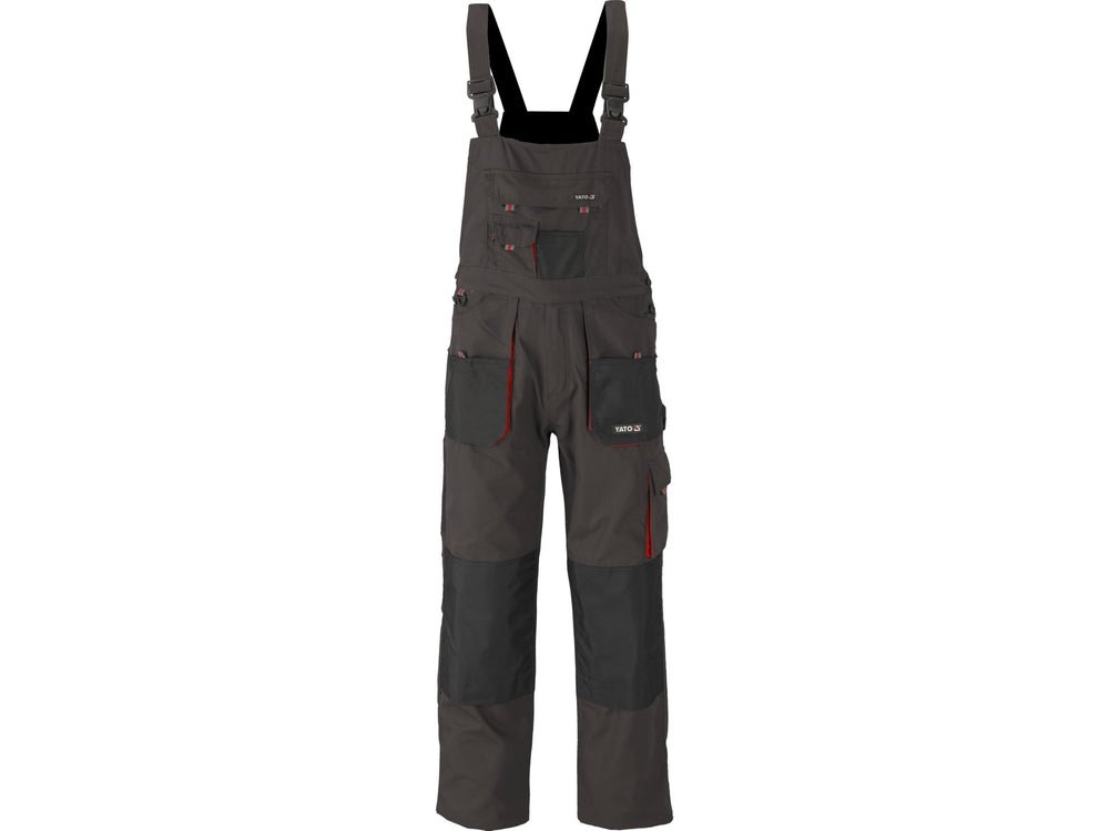 PANTALONI DE LUCRU CU PIEPTAR, BASALT, MARIMEA S Yato YT - 80152 - Pantaloni de lucuru cu pieptar, 267 g, rezistent Yato - scule electrice si unelte profesionale - BricoMart