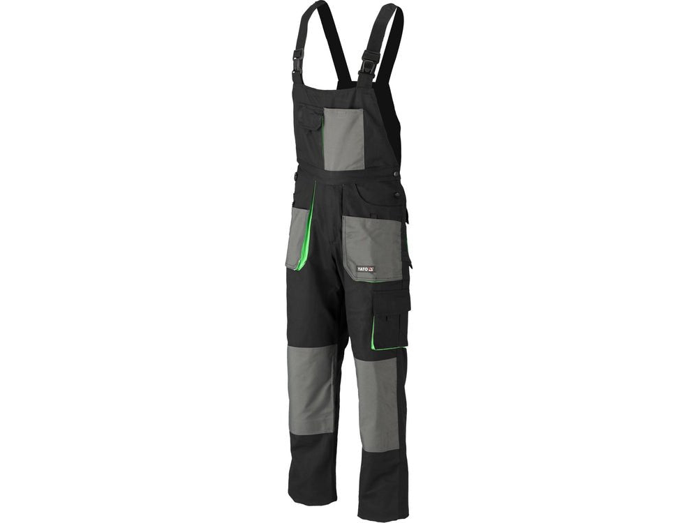 PANTALONI DE LUCRU CU PIEPTAR, PALEA, MARIMEA L Yato YT - 80172 - Pantaloni de lucuru cu pieptar, 270 g, rezistent Yato - scule electrice si unelte profesionale - BricoMart