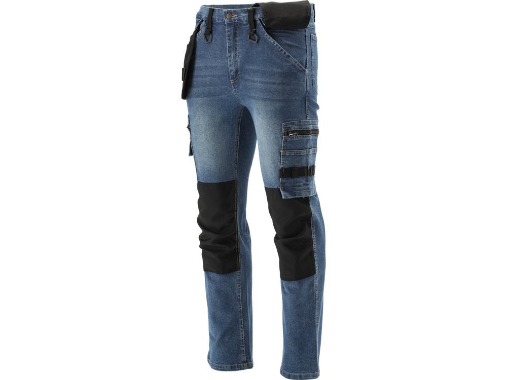 PANTALONI DE LUCRU, JEANS, CU ELASTAN, MARIMEA M Yato YT - 79051 - 325 g, rezistent Yato - scule electrice si unelte profesionale - BricoMart