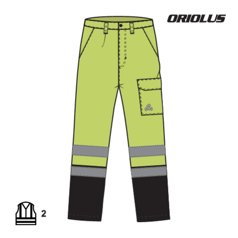 Pantaloni reflectorizanti oriolus YATO YT-79370, S - imagine 9