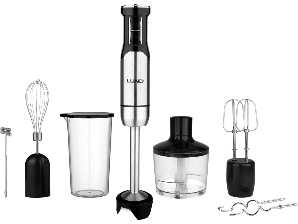 BLENDER DE MÂNĂ Lund 67693 , 1000W 6 ÎN 1 , 1000 W , 12 viteze , turbo