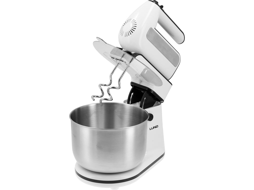 MIXER DE MÂNĂ CU BOL DIN OȚEL INOXIDABIL Lund 67791 , 500W , 3 L , Turbo , 700 W , sistem de răcire eficient