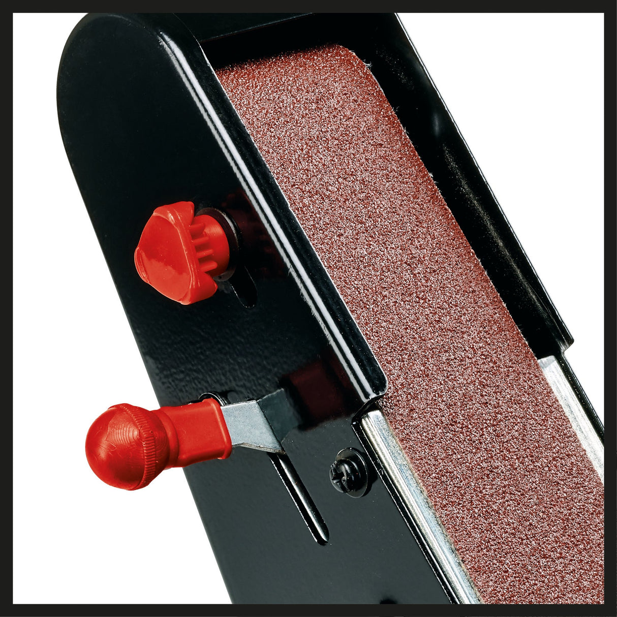 Polizor si slefuitor cu banda verticala Einhell TC - US 350, 350 W, functie banda abraziva si disc abraziv, capac de protectie, fereastra de protectie impotriva scanteilor, disc abraziv grosier + banda abraziva/slefuitoare Einhell - scule electrice si unelte profesionale - BricoMart