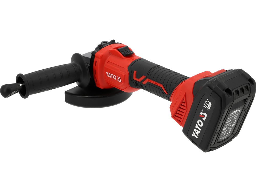 Polizor unghiular YATO YT-828252, 18 V, 125 mm, 2 x 4 Ah - imagine 4