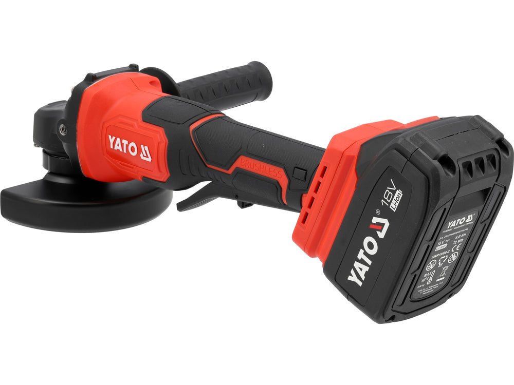 Polizor unghiular YATO YT-828254, 18 V, 1 x 4 Ah) - imagine 4