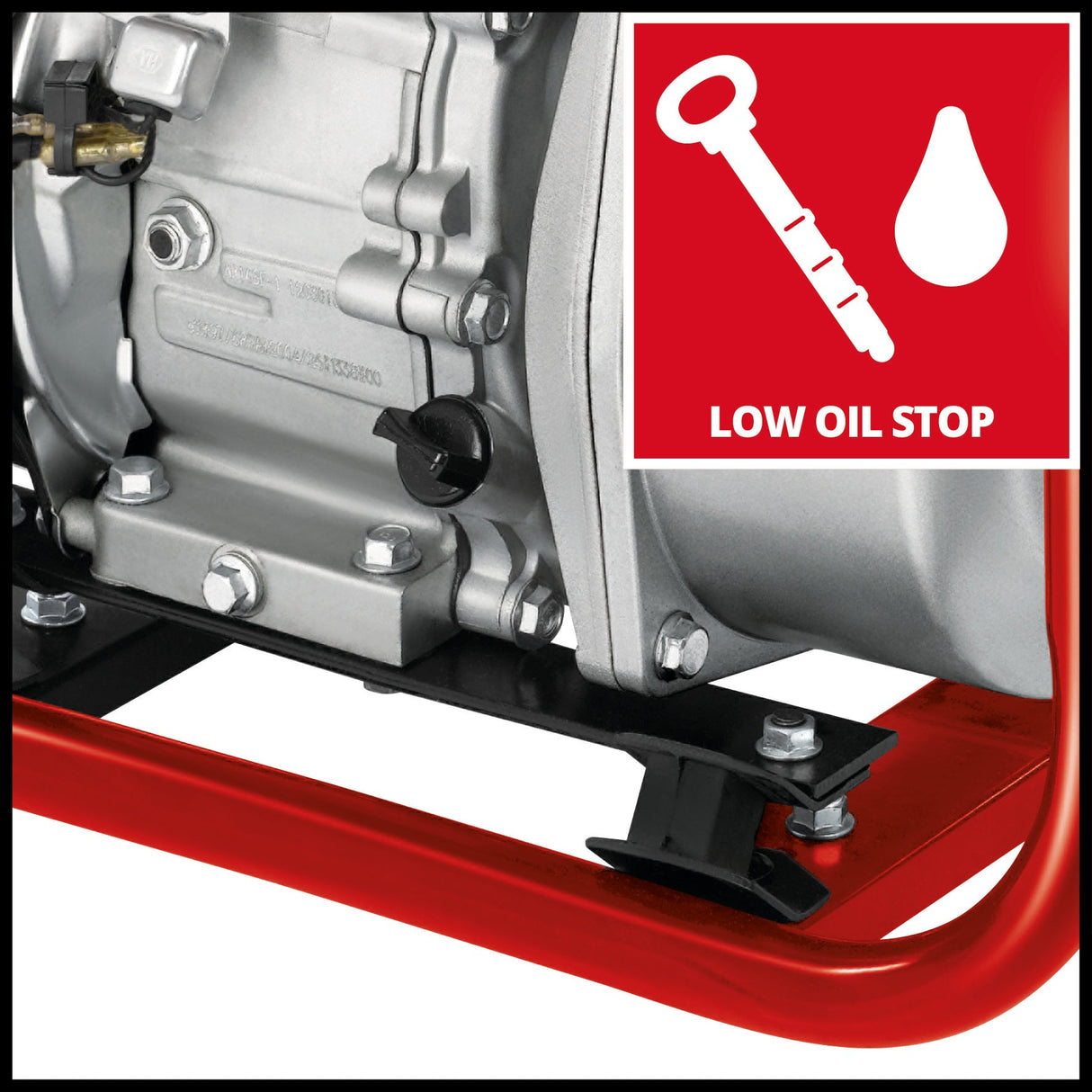 Pompa de apa pe benzina Einhell GE - PW 46, 4,6 kW, motor in 4 timpi, debit maxim 23.000 l/h, rezervor de 3,6 l, protectie la nivel scazut de ulei, incl. adaptor furtun/filet exterior Einhell - scule electrice si unelte profesionale - BricoMart