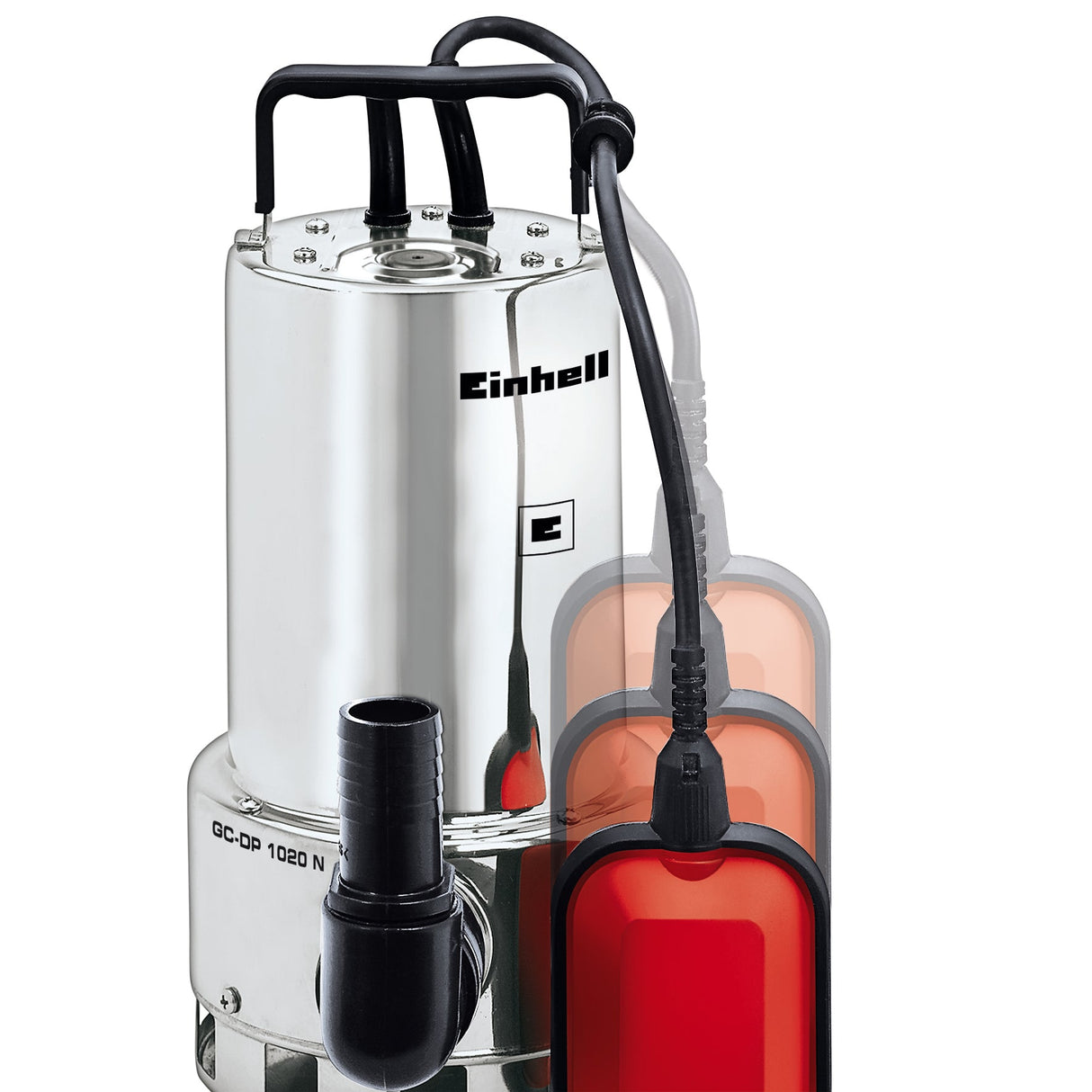 Pompa sumersibila apa murdara Einhell GC - DP 1020 N, 1000W, corp strain Ø20mm, capacitate 18.000 l/h, plutitor, maner de transport, incl. racorduri universale Einhell - scule electrice si unelte profesionale - BricoMart
