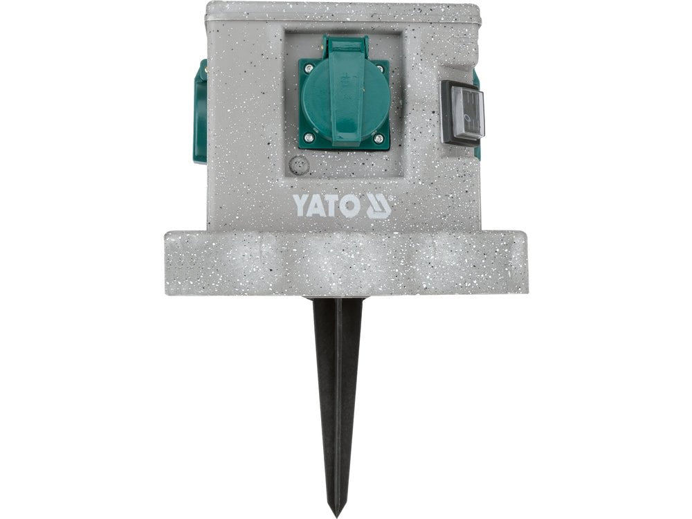 Priza de gradina cubica YATO YT-81272, IP44, 4 x 230 V - imagine 6