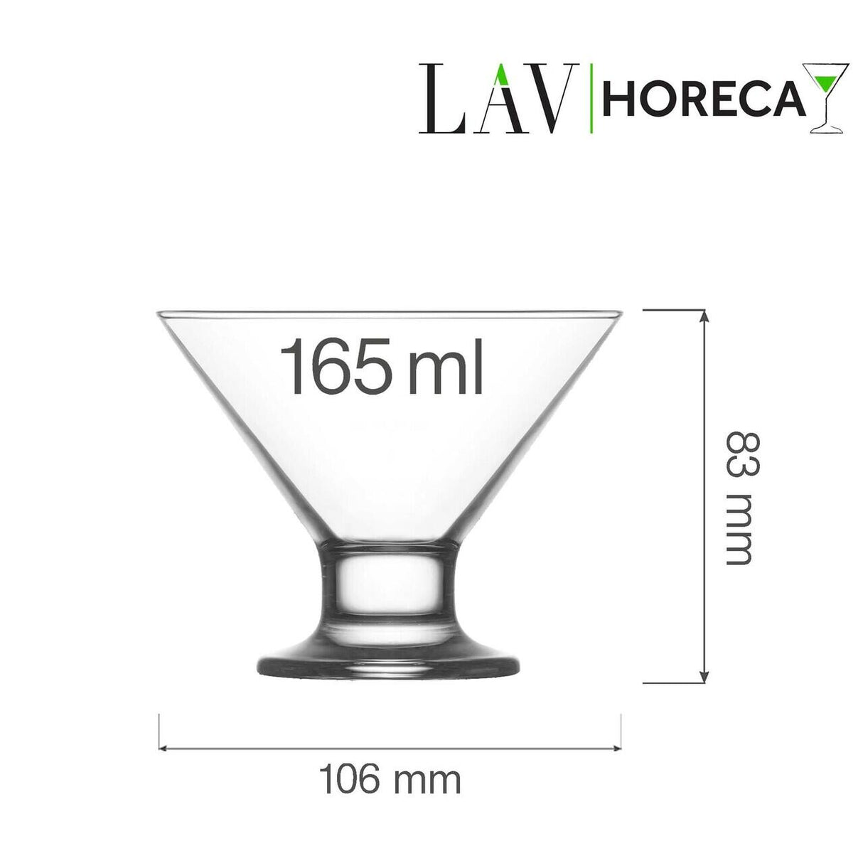 Cupa Florence pentru inghetata si desert 165 ml, LAV