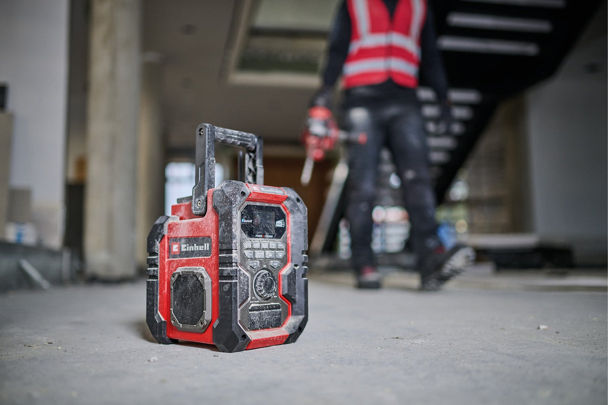 Radio fara fir Einhell TE - CR 18 Li DAB+/FM/BT - Solo - cablu 1.8 m, Softgrip, 10 W, USB BricoMart - scule electrice si unelte profesionale - BricoMart