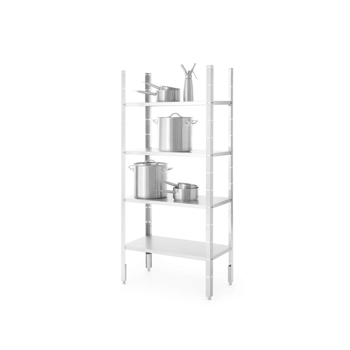 Raft inox Revolution, 4 polite, capacitate 50kg/polita, 1000x500x(h)1800mm