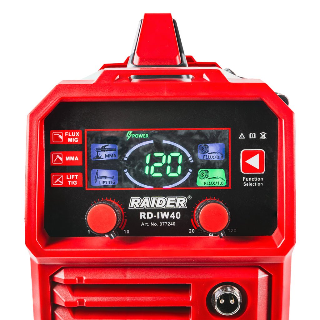 RAIDER Aparat de sudura inverter MIG/MAG fara gaz & MMA120A RD - IW40 Raider - scule electrice si unelte profesionale - BricoMart