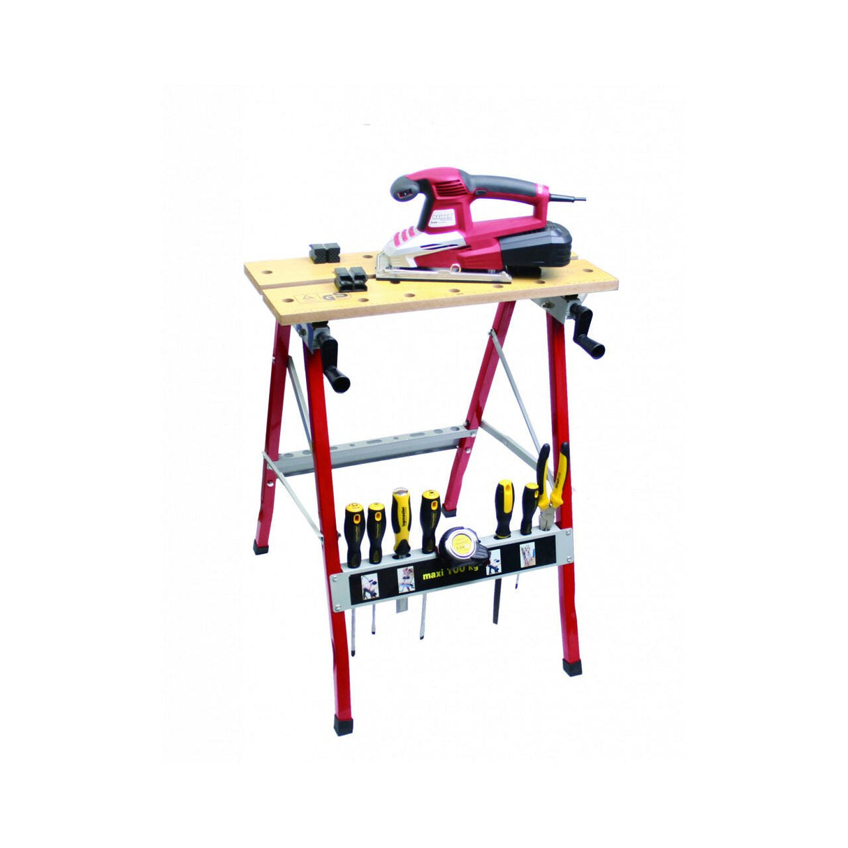 RAIDER Banc de lucru 62x47cm H 76cm Raider Constructie pliabila Picioare cauciucate pentru stabilitate imbunatatita Raider - scule electrice si unelte profesionale - BricoMart