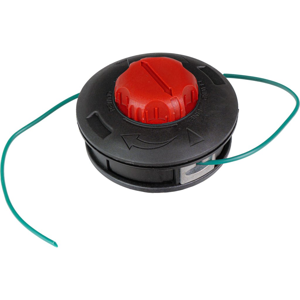RAIDER Cap de motocoasa cu incarcare usoara M10x1.25LH PA RD Capat de banda din plastic, cu bucla. Design ergonomic si confortabil. Prevazut cu clips pentru prindere la curea. Raider - scule electrice si unelte profesionale - BricoMart