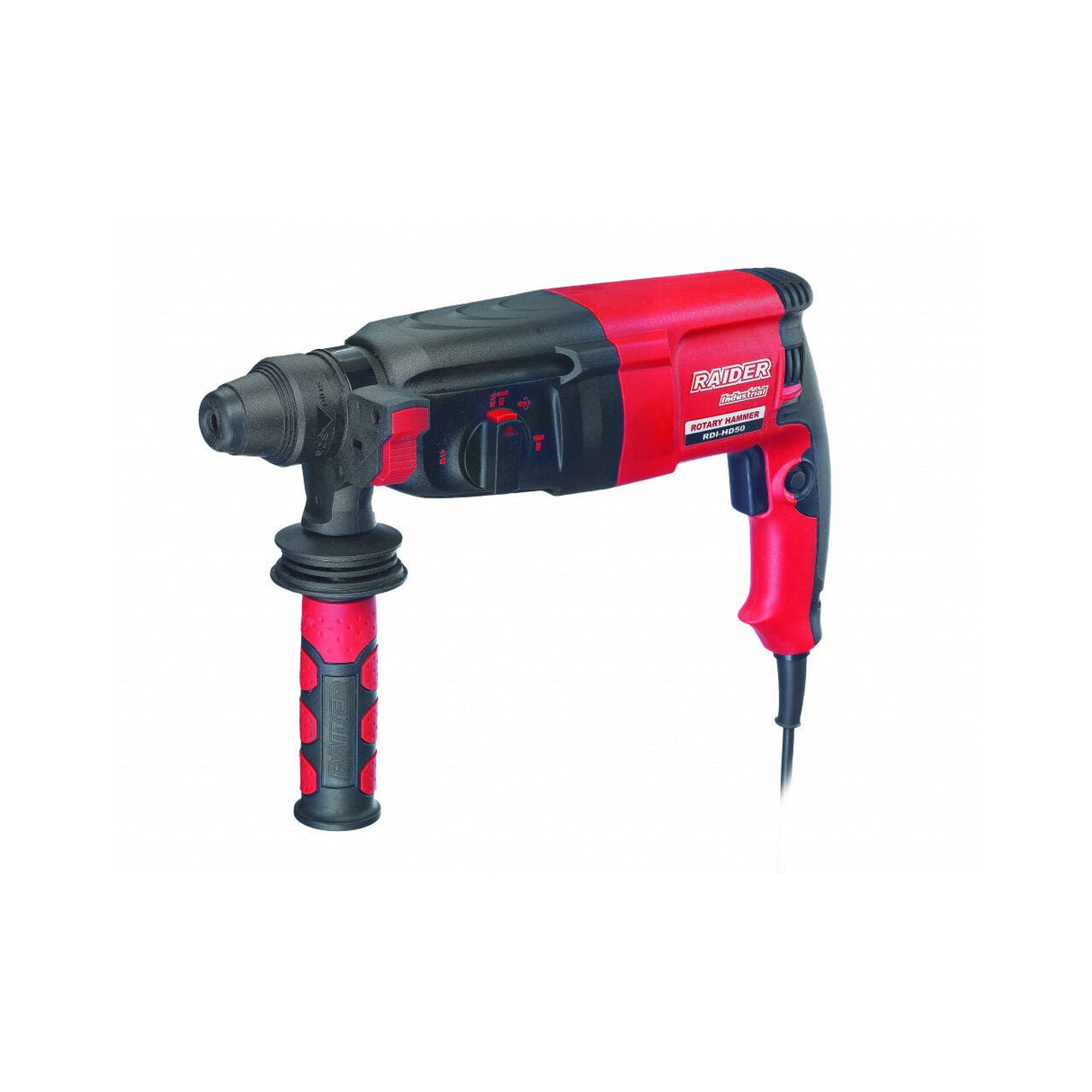 RAIDER Ciocan rotopercutor 850W 26mm 4 functii 3.5J RDI - HD50 4 functii Buton de protectie impotriva utilizarii accidentale Prindere SDS+ Maner auxiliar Schimbator de sens Raider - scule electrice si unelte profesionale - BricoMart