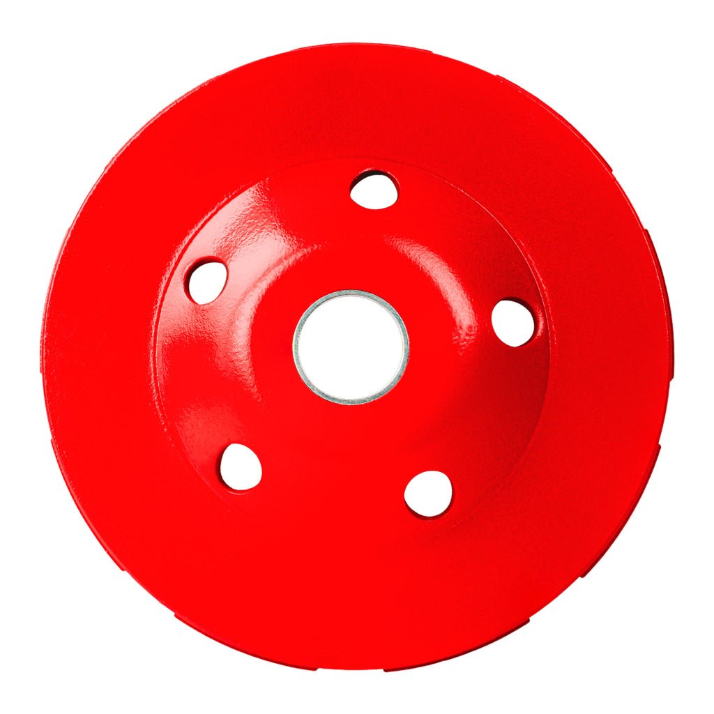 RAIDER Disc oala ptr slefuit beton 125x22.2mm "T12" Rândul dublu de segmente al discului de șlefuire diamantat combinat asigură îndepărtarea rapidă a straturilor și o șlefu Raider - scule electrice si unelte profesionale - BricoMart