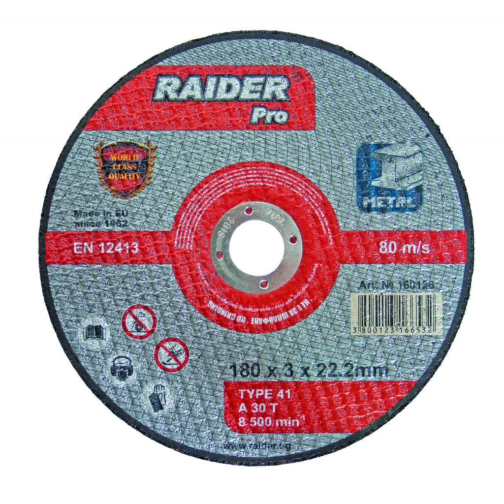 RAIDER Disc pentru taiat metal 350х3.5х25.4mm RDP Disc pentru taierea metalelor Viteza periferica maxima: 80 m / s Raider - scule electrice si unelte profesionale - BricoMart