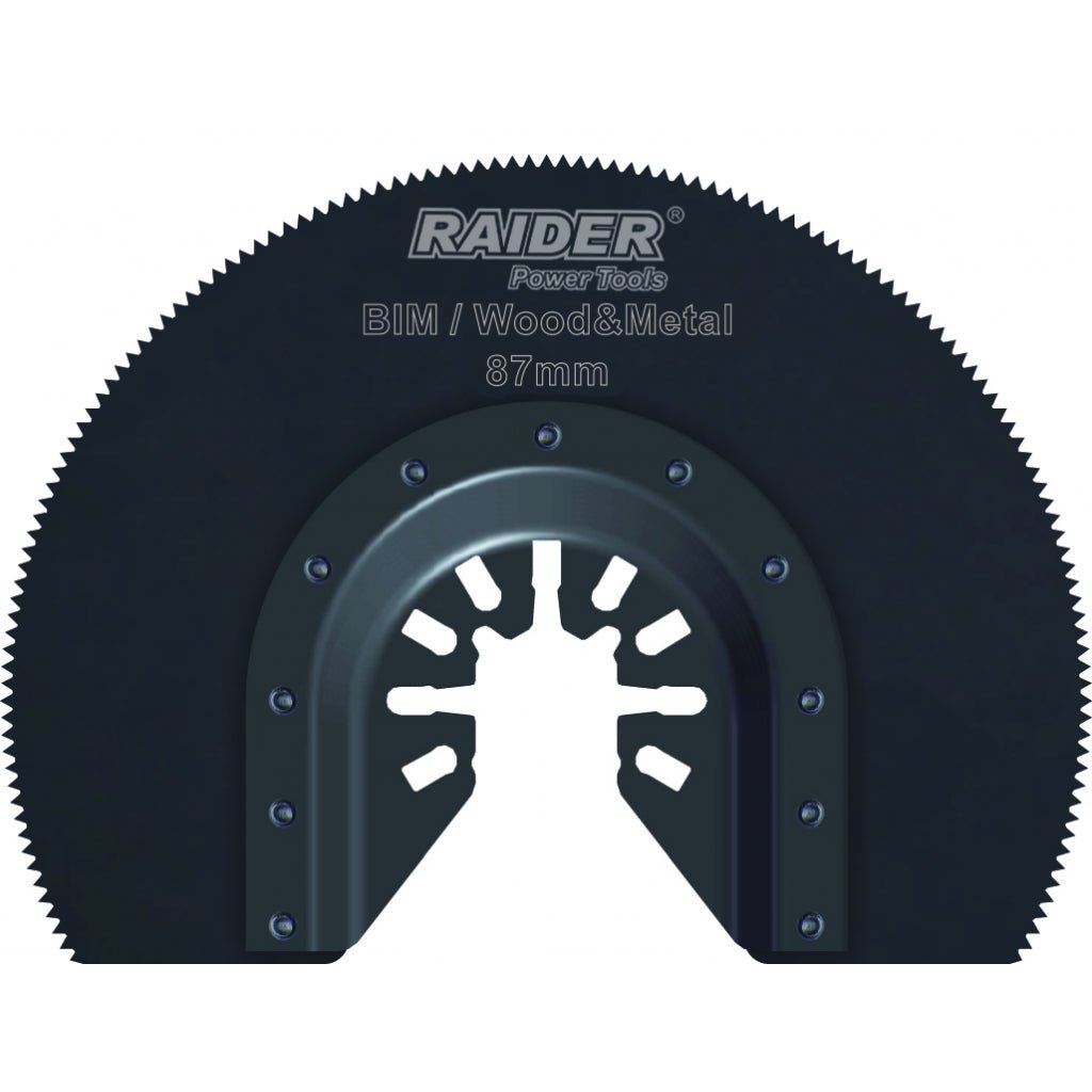 RAIDER Disc unealta multifunctionala pt.lemn si metal ø87mm BIM Fabricat din otel rezistent la impact cu durata lunga de viata Potrivit pentru lemn si metal Raider - scule electrice si unelte profesionale - BricoMart