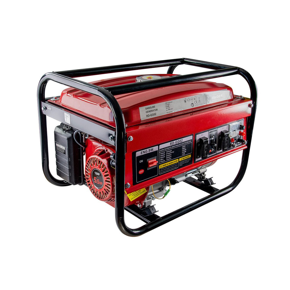 RAIDER Generator benzina 2kW RD - GG02 Pornire manuala Racire cu aer Raider - scule electrice si unelte profesionale - BricoMart