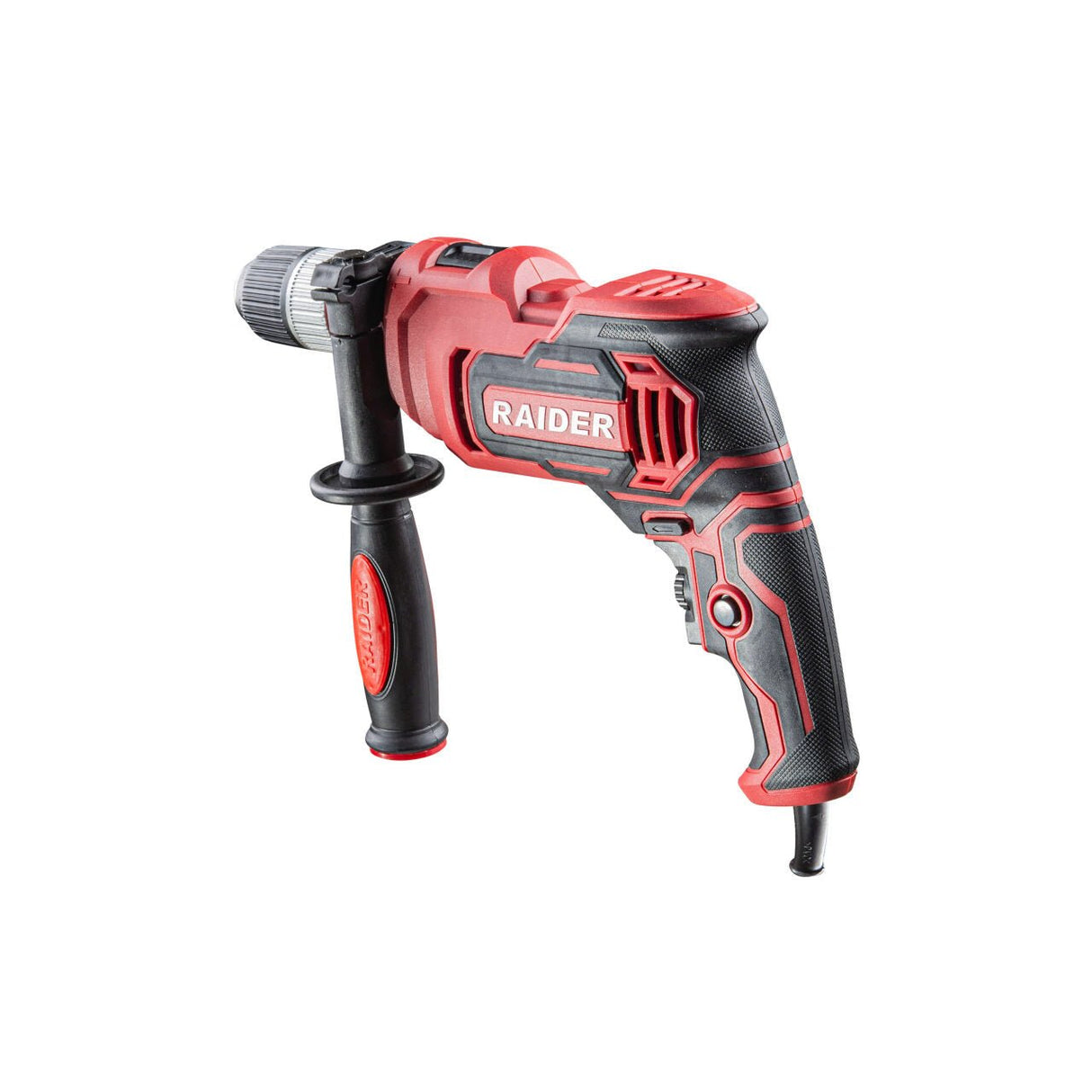 RAIDER Masina de gaurit cu percutie 750W 13mm mandrina rapida RD - ID Mandrina automata Schimbator de sens Gaurire cu percutie Turatie reglabila Maner auxiliar Raider - scule electrice si unelte profesionale - BricoMart