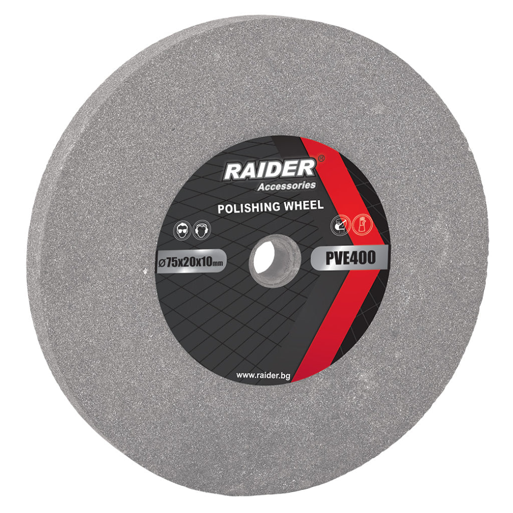 RAIDER Piatra polizor 75x20xØ10mm PVE400 Potrivit pentru polizarea diferitelor metale Raider - scule electrice si unelte profesionale - BricoMart