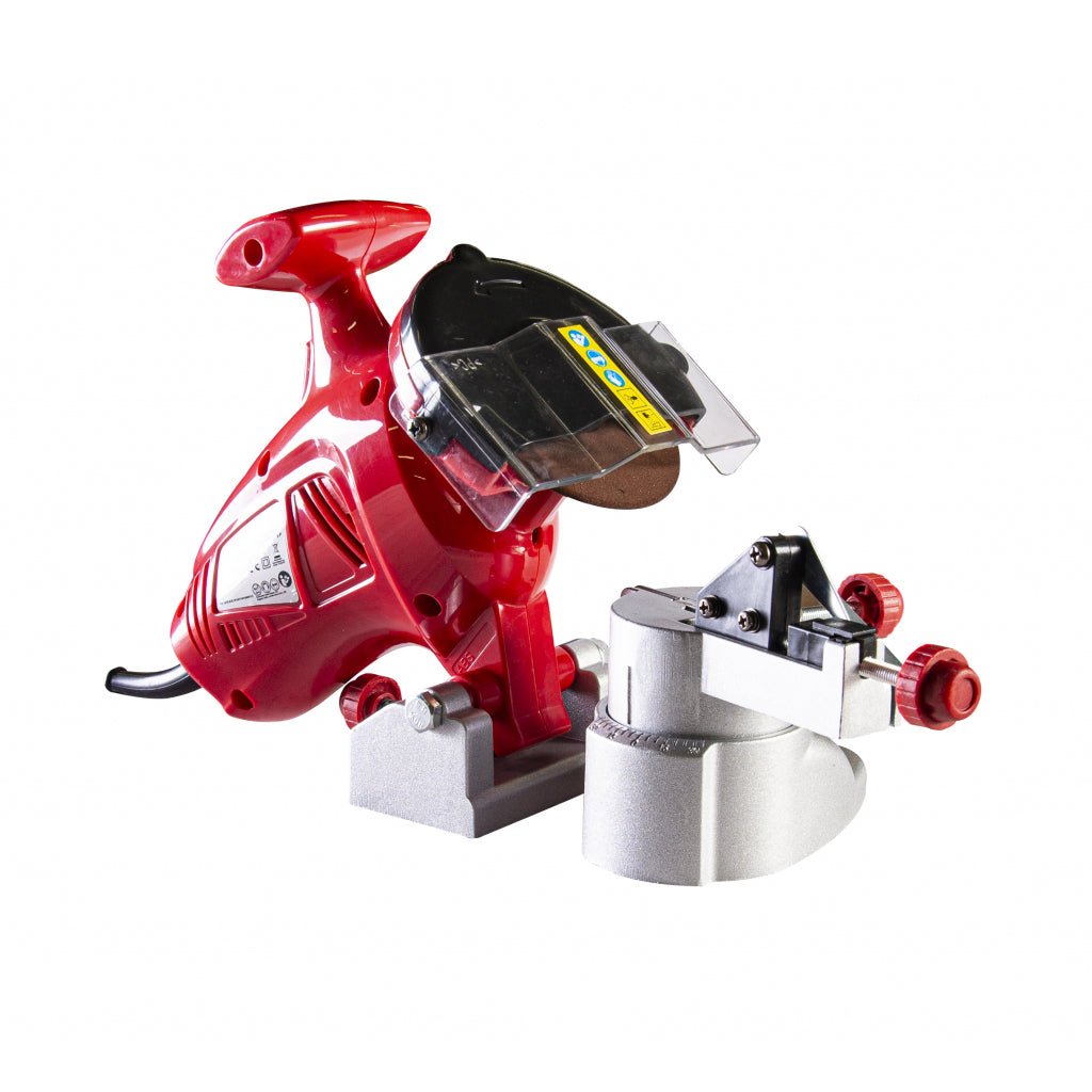 RAIDER Pila electrica pentru lant 220W RD CSS01 Ajustarea adancimii si unghiului de ascutire Masina de ascutit lanturi de fierastrau compacta si utila Raider - scule electrice si unelte profesionale - BricoMart